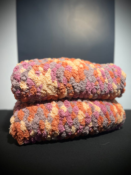 Cozy Autum Nights Chunky Blanket