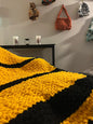 Bumble Bee Chunky Chenille Blanket