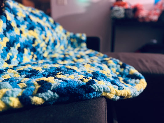 Blueberry Lemonade Blanket with Blue the Octopus