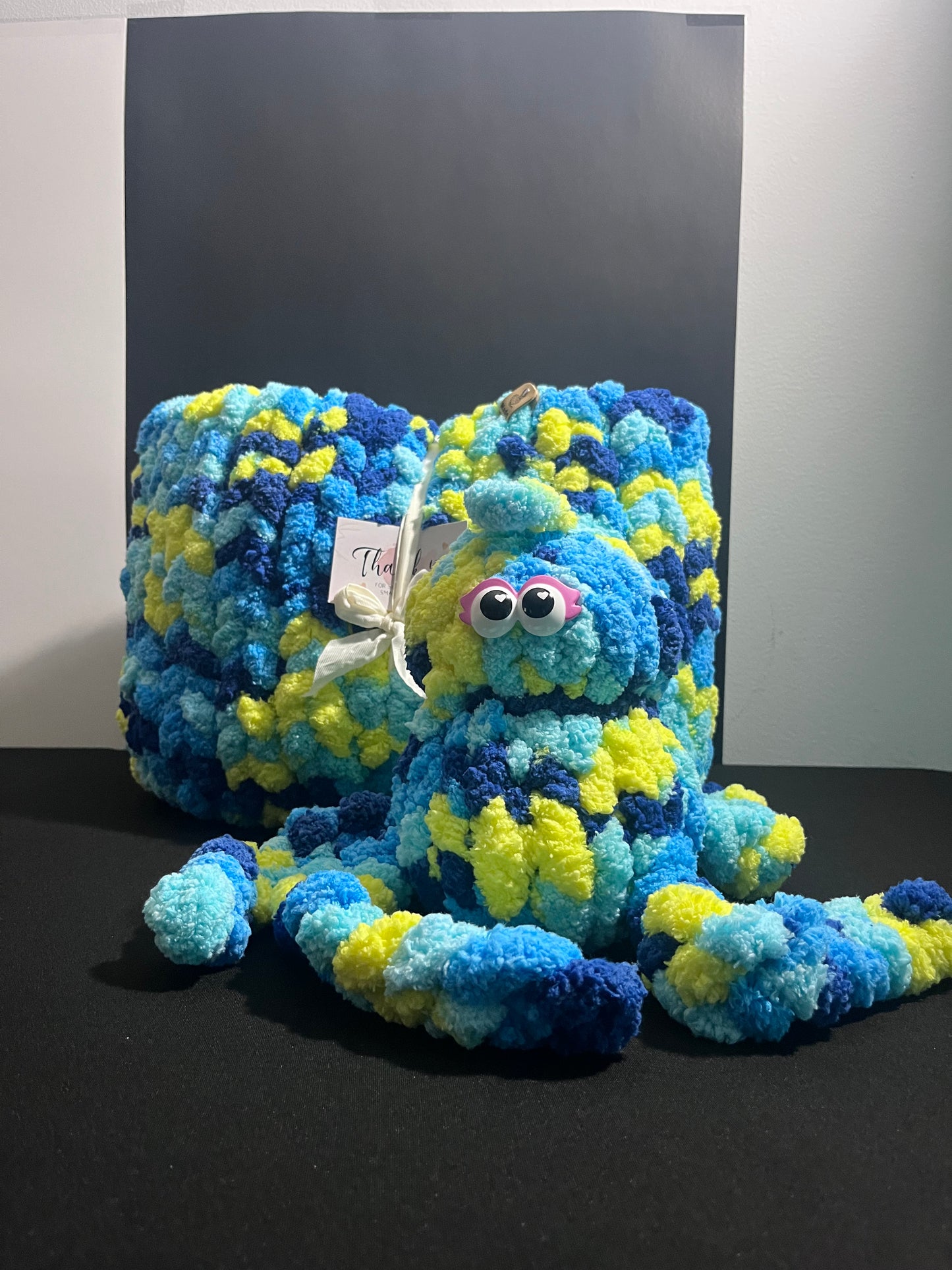 Blueberry Lemonade Blanket with Blue the Octopus