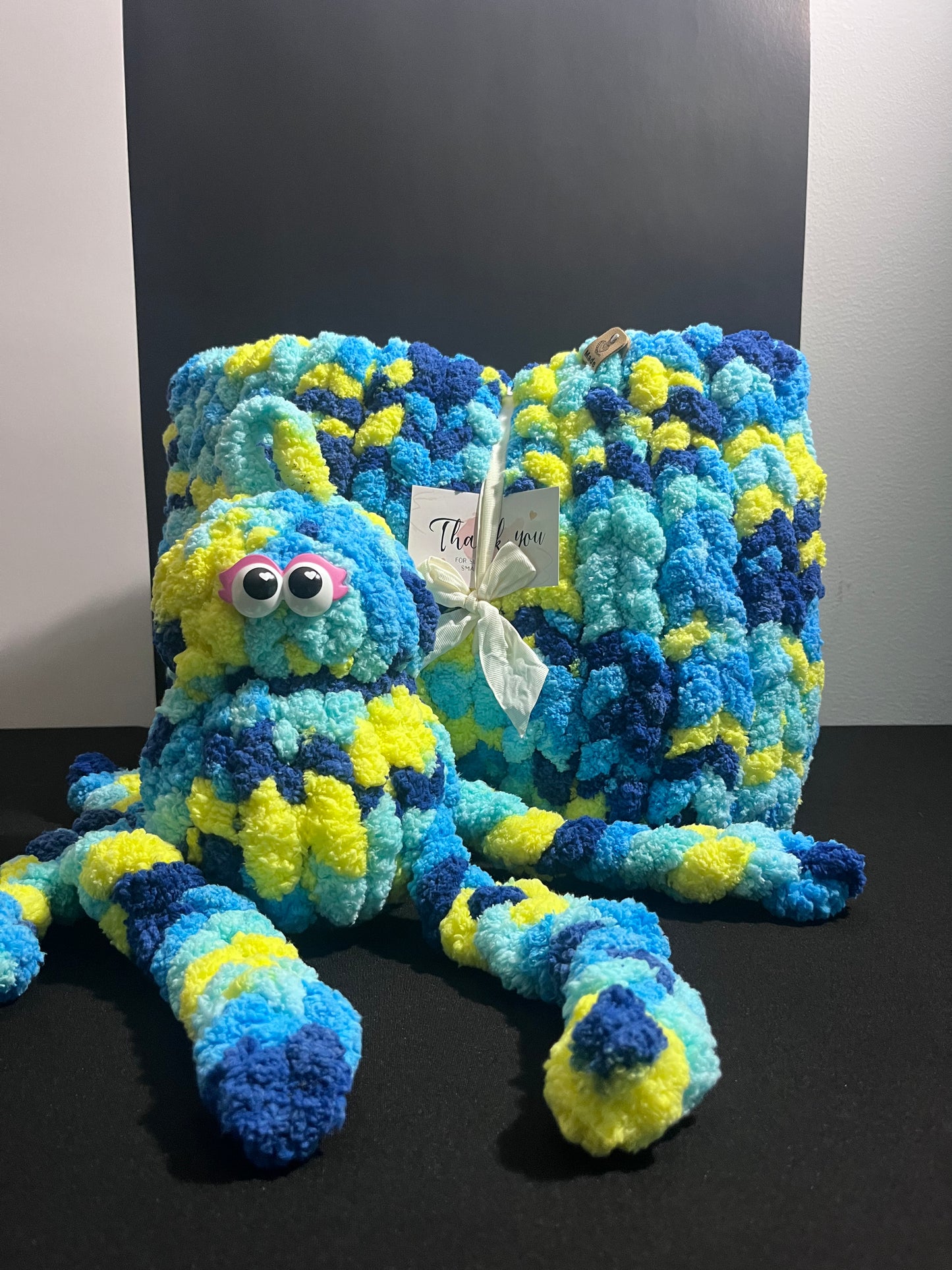 Blueberry Lemonade Blanket with Blue the Octopus
